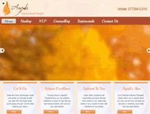 Tablet Screenshot of anjali-transformational-therapist.com